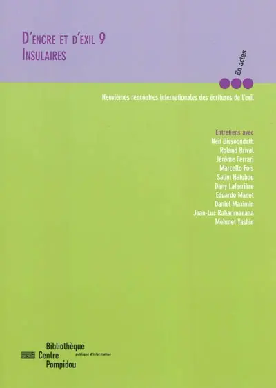 D'encre et d'exil 9 : insulaires