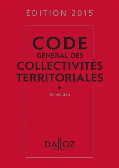 Code général des collectivités territoriales 2015