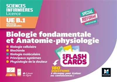 Sciences biomédicales UE B.1 : biologie et anatomo-physiologie : flashcards DEI Sciences biomédicales UE B.1 : biologie et anatomo-physiologie : flashcards DEI