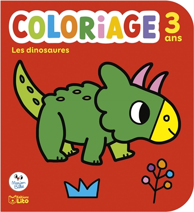 les dinosaures, 3 ans : coloriage