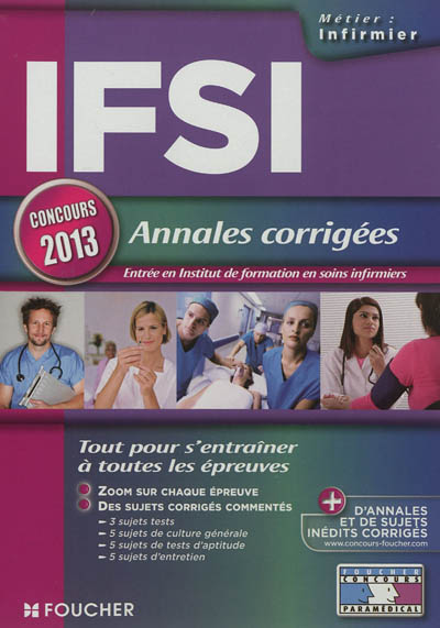 IFSI : annales corrigées : concours 2013