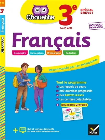 Français 3e, 14-15 ans : spécial brevet : nouveau programme, réforme du collège