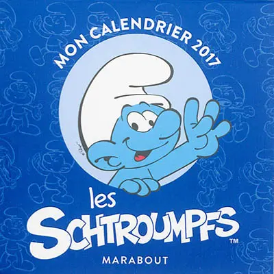 Les Schtroumpfs : mon calendrier 2017
