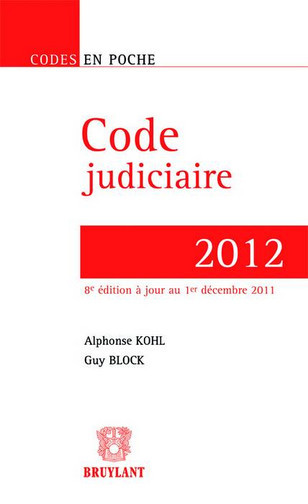 Code judiciaire 2012