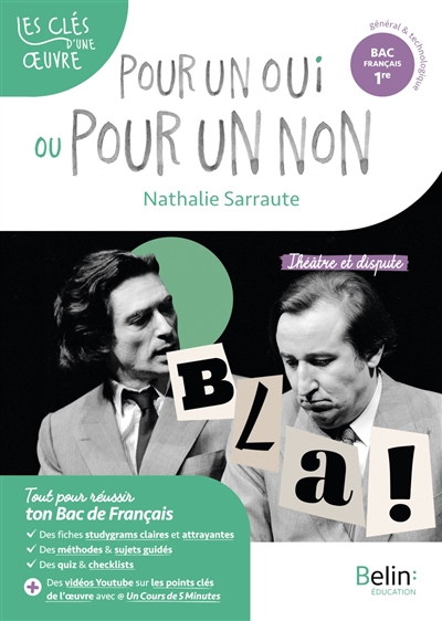 pour un oui ou pour un non, nathalie sarraute : parcours théâtre et dispute