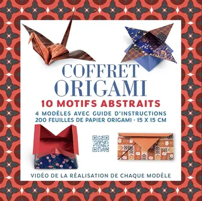 Coffret origami : 10 motifs abstraits : 4 modèles avec guide d'instructions