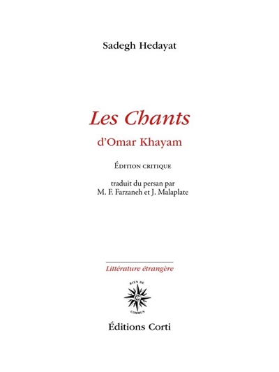Les chants d'Omar Khayam - Omar Hayyam