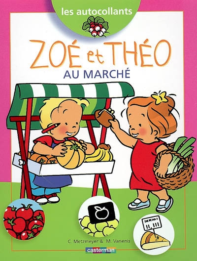 Zoé et Théo au marché