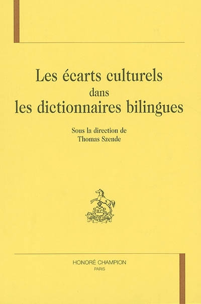 Les écarts culturels dans les dictionnaires bilingues