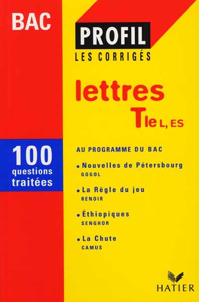Français, terminale L-ES : les corrigés du bac