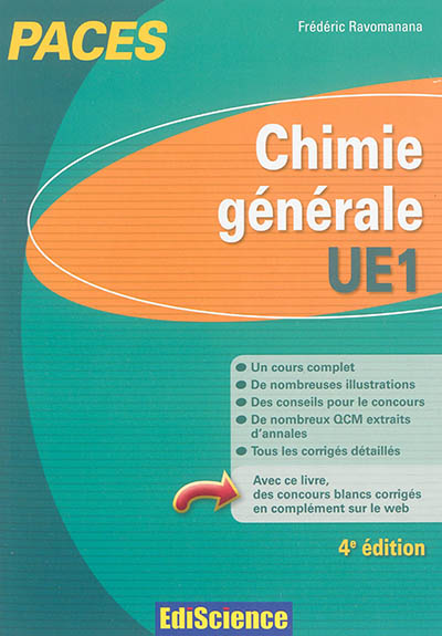 Chimie générale UE1, PACES