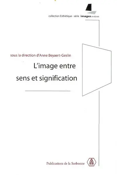 L'image entre sens et signification