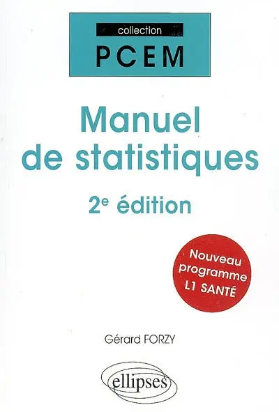 Manuel de statistiques : nouveau programme L1 santé