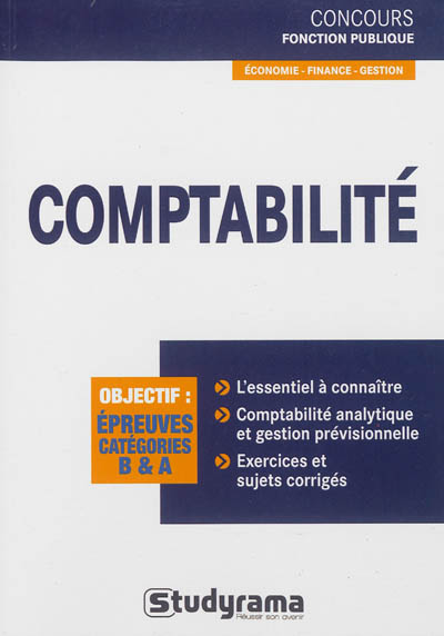 Comptabilité : objectif épreuves catégories B & A