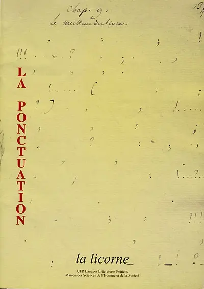 La Licorne, n° 52. La ponctuation