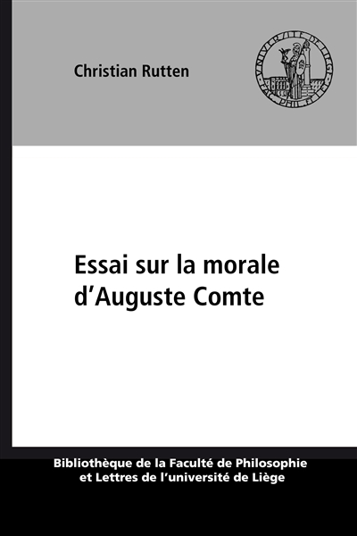 Essai sur la morale d'Auguste Comte