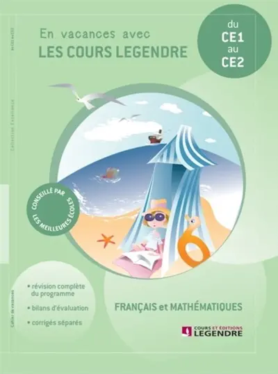 Cahier de vacances, du CE1 au CE2