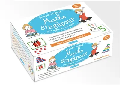 Mon petit coffret maths de Singapour pour apprendre à compter : pour devenir fort en maths !