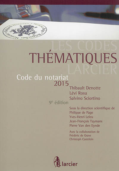 Code du notariat 2015