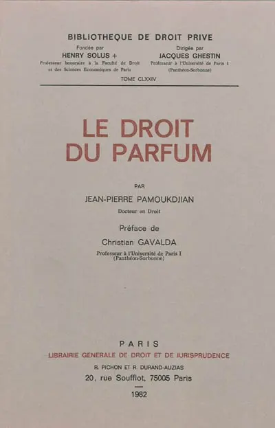 Le droit du parfum