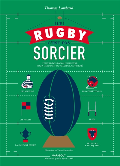 Le rugby c'est pas sorcier : petit précis d'ovalie illustré pour débutant ou amateur confirmé