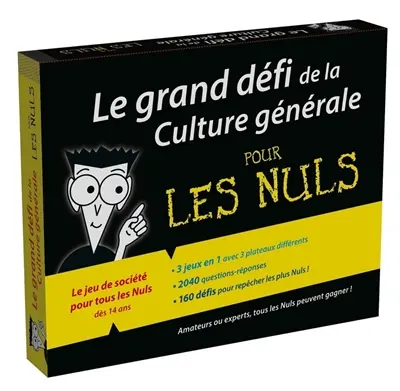 Le grand défi de la culture générale pour les nuls : le jeu de société pour tous les nuls