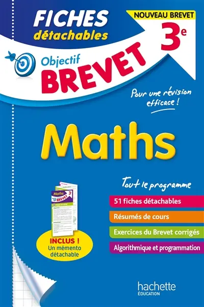 Maths 3e : tout le programme : nouveau brevet