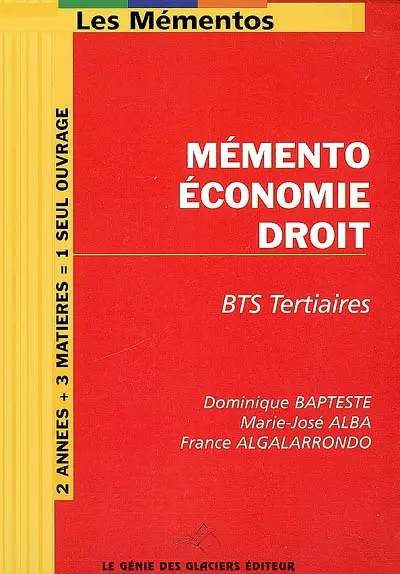 Mémento éco-droit pour BTS tertiaires