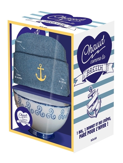 Chaud comme la Breizh : 1 bol, 1 bonnet et des crêpes, paré pour l'hiver ! : coffret