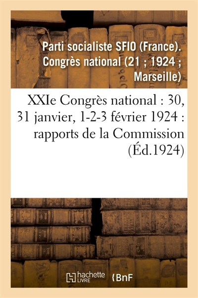 XXIe Congrès national :...