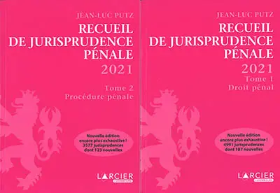 Recueil de jurisprudence pénale 2021