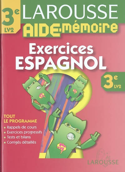 Exercices espagnol 3e LV2 : tout le programme