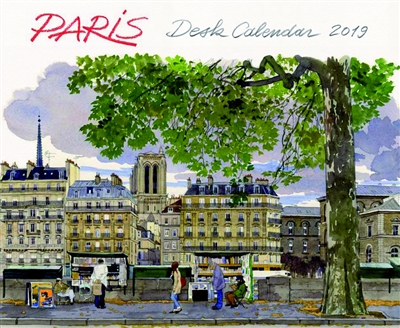 Paris : desk calendar 2019