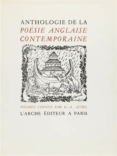 Anthologie de la poésie anglaise contemporaine