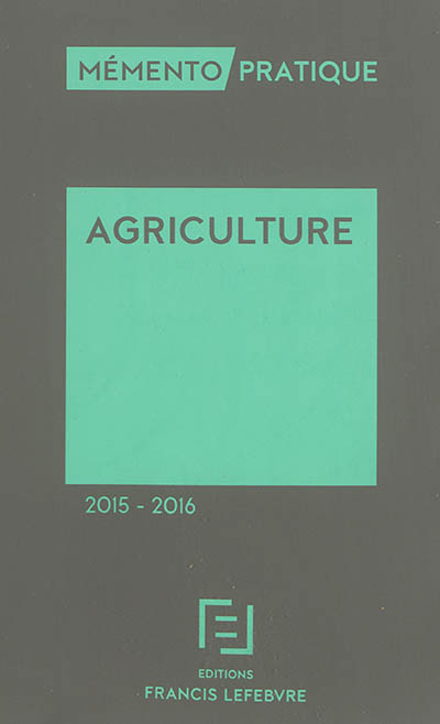 Agriculture 2015-2016