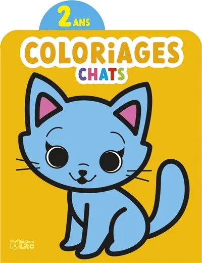 Chats : coloriages 2 ans