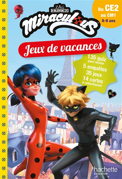 Miraculous : jeux de vacances du CE2 au CM1, 8-9 ans