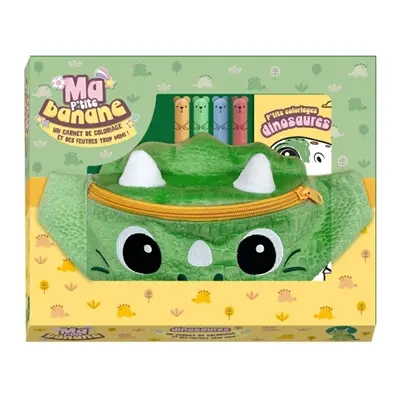 Ma P'tite banane Dino avec carnet de coloriages et jolis feutres Ma P'tite banane Dino avec carnet de coloriages et jolis feutres
