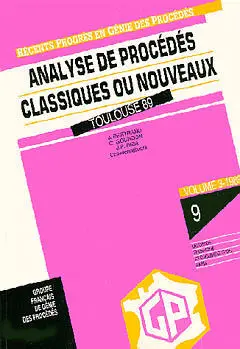 Analyse globale de procédés classiques ou nouveaux