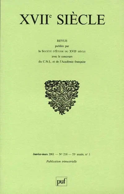 Dix-septième siècle, n° 210