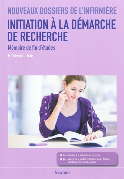 Initiation à la démarche de recherche : mémoire de fin d'études : UE 3.4 et 5.6