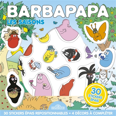 Barbapapa : les saisons : 30 stickers épais