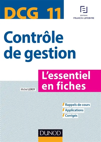 Contrôle de gestion, DCG 11 : l'essentiel en fiches