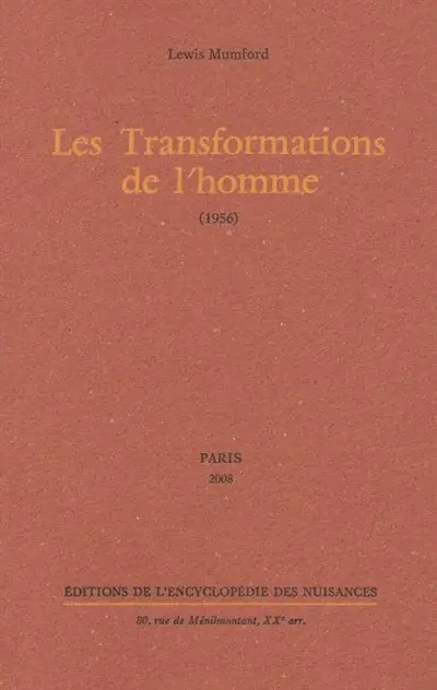 Les transformations de l'homme (1956)