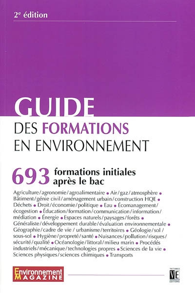 Guide des formations en environnement