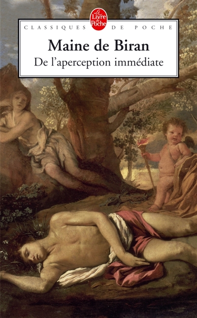 De l'aperception immédiate : mémoire de Berlin, 1807