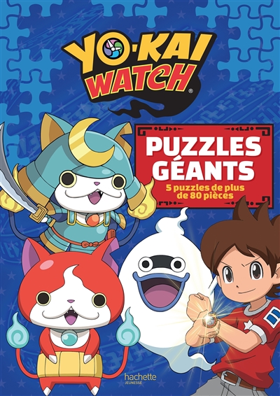 Yo-kai watch : puzzles géants : 5 puzzles de 80 pièces