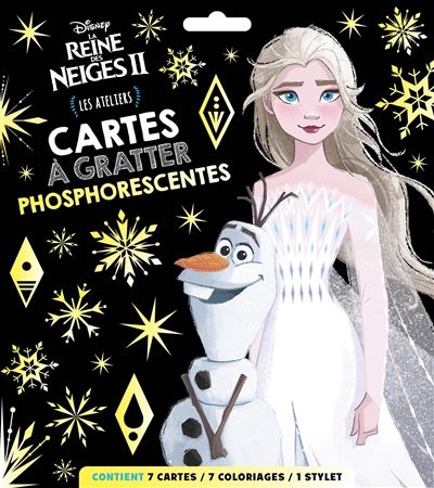 La reine des neiges II : cartes à gratter phosphorescentes