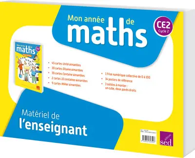 Mon année de maths CE2, cycle 2 : matériel de l'enseignant