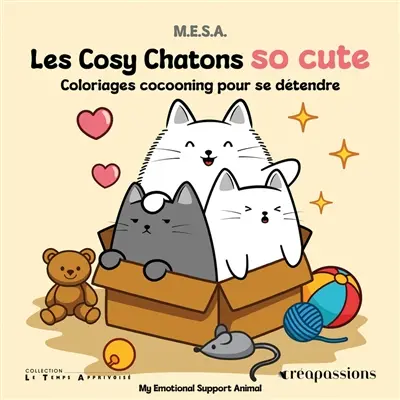 Les cosy chatons so cute : coloriages cocooning pour se détendre